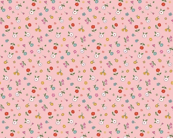 Cotton Nook - 1/2 Yard Increments, Cut Continuously (C17974 Pretty Pink) by Minki Kim for Riley Blake Designs