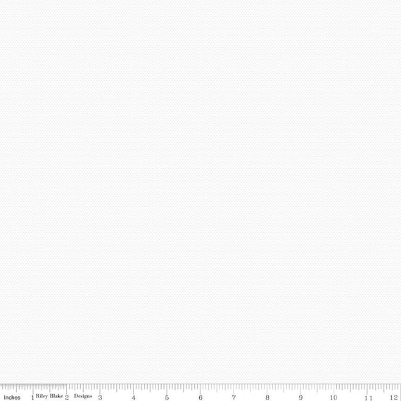 POParazzi - 1/2 Yard Increments, Cut Continuously (C805 White on White) by Riley Blake Designs