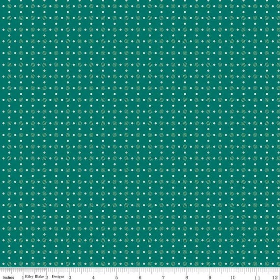 Bee Dots -1/2 Yard Increments, Cut Continuously (C14174 Lois Jade) by Lori Holt for Riley Blake Designs