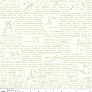 Può includere: Uno sfondo bianco con testo verde e illustrazioni di diversi tipi di punti, nodi e tecniche di ricamo. Il testo include parole come "uncinetto", "punto", "nodo", "margherita pigra", "nodo francese", "spina di pesce", "ricamo", "punto indietro", "asola", "quadrato della nonna", "federa", "trapunta", "grembiule", "tovaglia", "campione", "vintage", "lavoro a punto croce", "100% cotone", "fatto a mano con amore", "ape nel mio cappello", "lui e lei", "giorni della settimana", "2017", "punti felici", "triplo uncinetto", "doppio uncinetto", "uncinetto semplice", "punto di contorno", "bordo a festoni", "filo", "ago", "stiratura", "modello", "lavoro", "cucire", "lunedì", "diminuire", "#3", "portapentola", "punto gambo", "bambola", "sciarpa", "punti", "punto lungo", "nodo scorrevole", "ricamo", "pizzo", "bottoni", "monogramma", "trapunta", "domenica", "amore", "cerchio", "punto penna", "punto dritto", "gingham", "pizzo antico", "biancheria vintage", "campione di modelli", "asciugamani", "martedì", "nonna", "asciugamani", "eredità", "punto indietro", "venerdì", "asola", "quadrato della nonna", "biancheria", "felice", "amore", "filo", "uncinetto", "pollici".