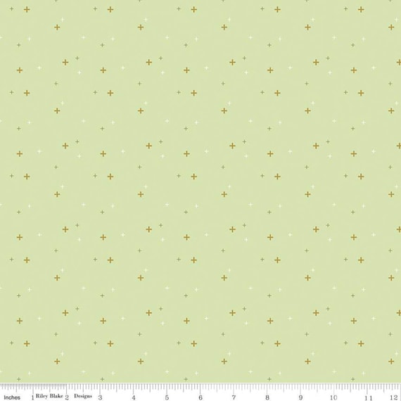 Sparkler- 1/2 Yard Increments, Cut continuously (SC650 Celery) by Melissa Mortenson for Riley Blake Designs