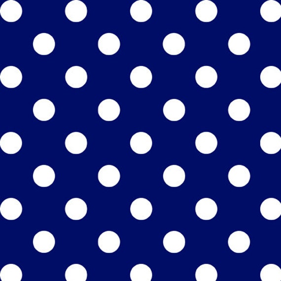 Dots and Stripes - 1/2 Yard Increments, Cut Continuously (28893-N Medium Dot Blue) by QT Fabrics