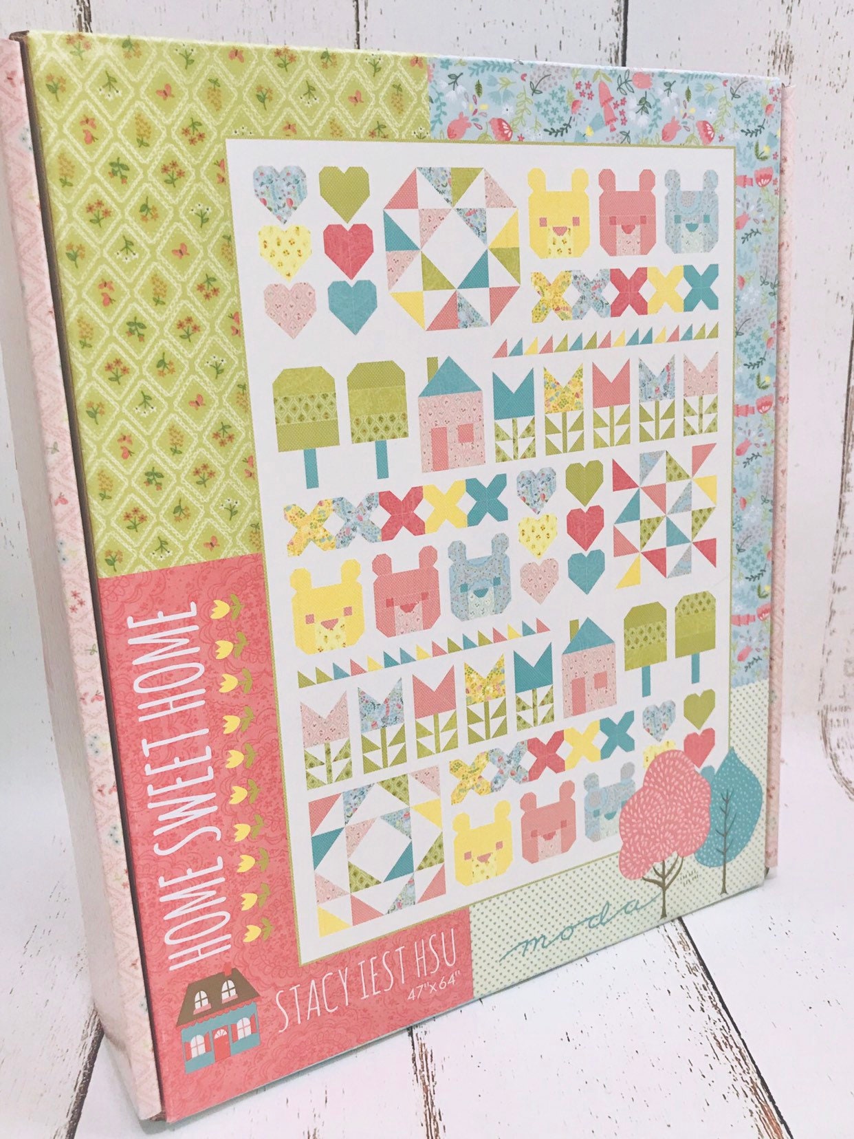 The Three Bears Quilt Kit with Pattern Home Sweet Home by Stacy Iest