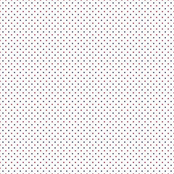 Swiss Dot - 1/2 Yard Increments, Cut Continuously (C660 Patriotic) by Riley Blake Designs