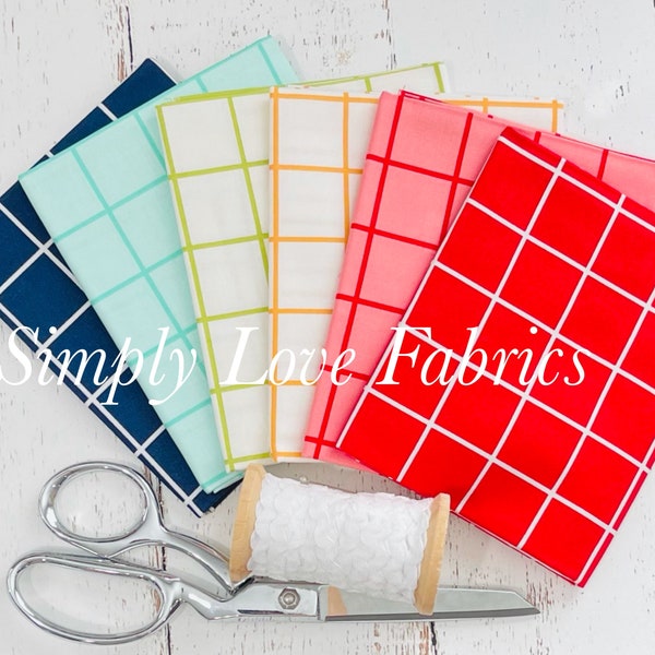 One Fine Day- Bundle OPTIONS (6 Windowpane Fabrics) by Bonnie and Camille for Moda