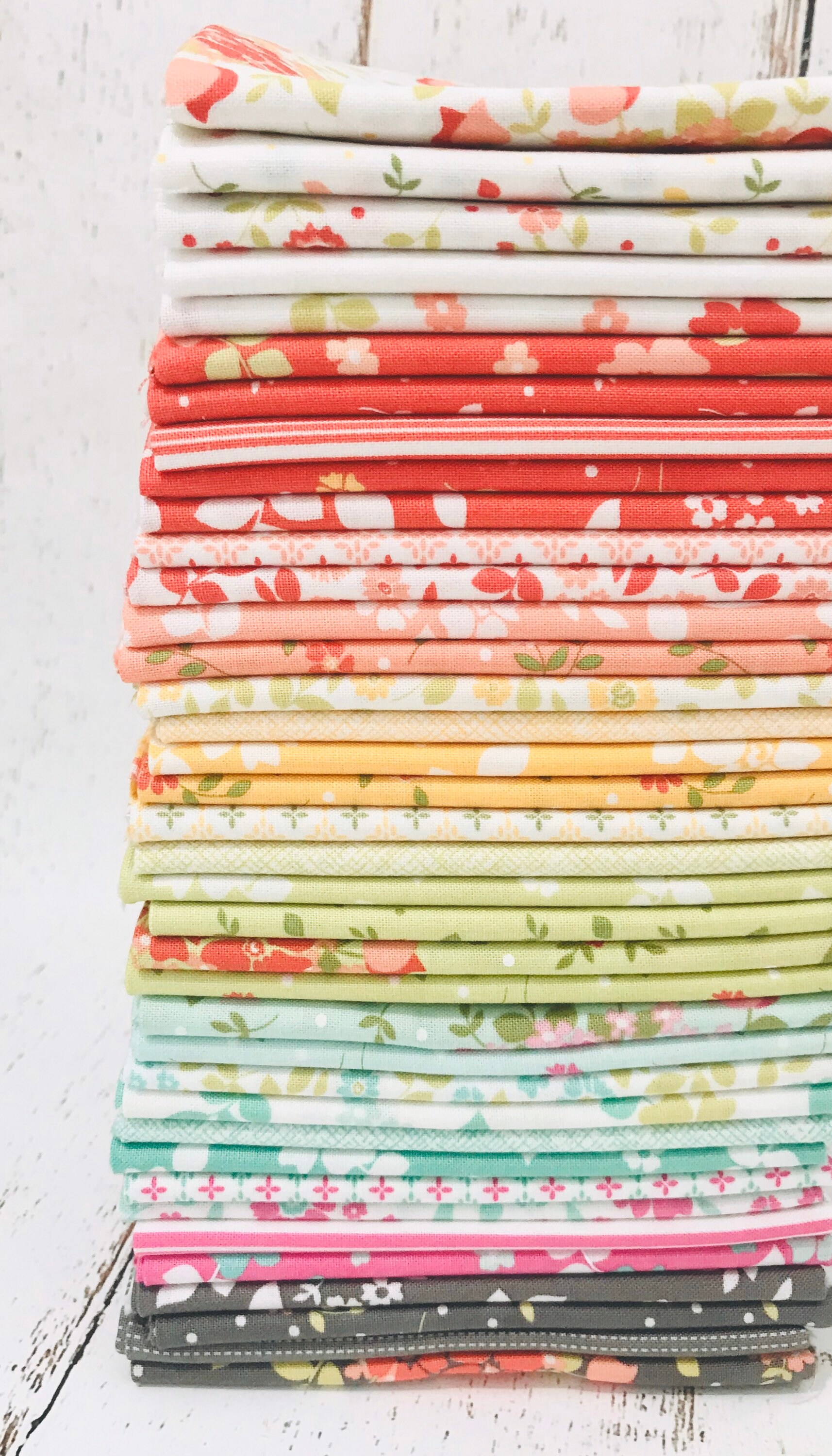 1/2 Yard Bundle Canning Day by Corey Yoder for Moda Fabrics 4 Aqua Fabrics