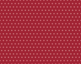 Berry & Sage - 1/2 Yard Increments, Cut Continuously (C17387 Eyelet Cherry Tart) by Lori Holt for Riley Blake Designs