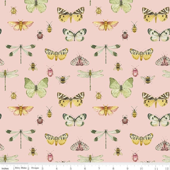 Love Me More - 1/2 Yard Increments, Cut Continuously (CD15632 Flutter Blush) by Lisa Audit for Riley Blake Designs