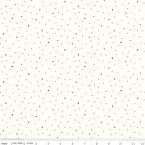 Dapple Dot - 1/2 Yard Increments, Cut Continuously (C645 Black Dots on White) by Riley Blake Designers