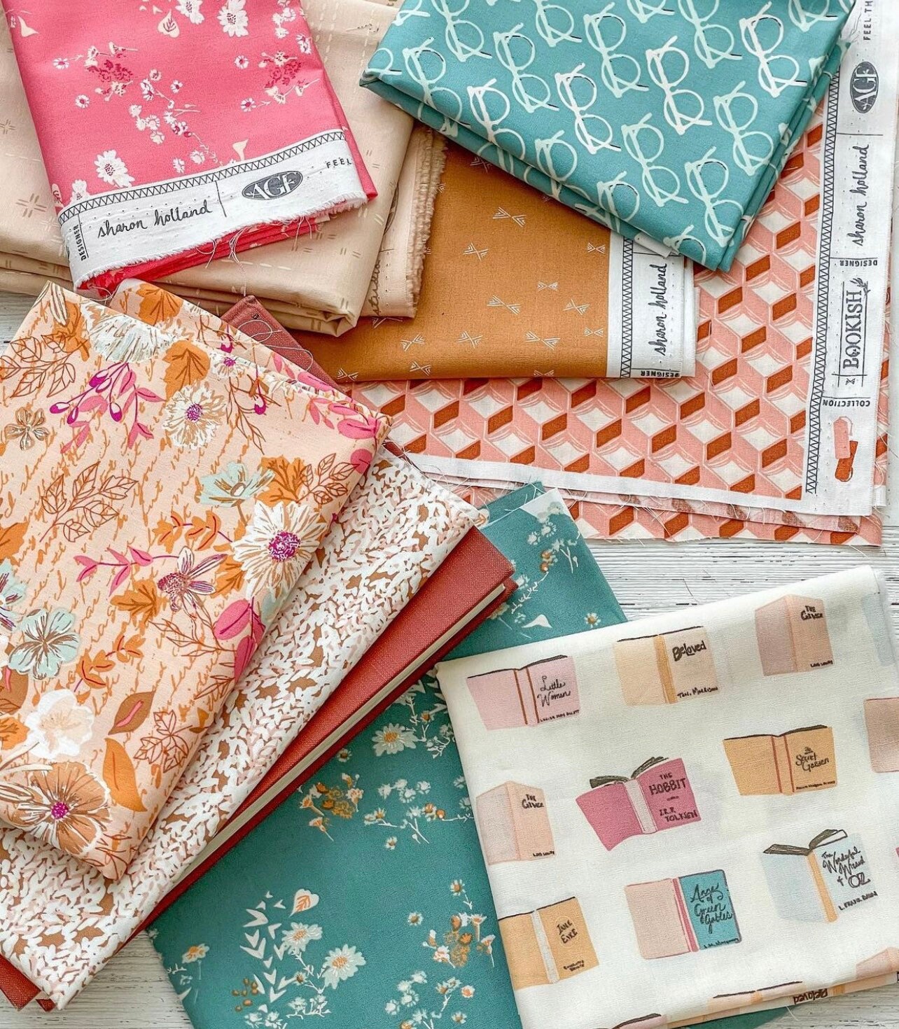 Bookish 1/2 Yard Increments, Cut Continuously (Between the Lines