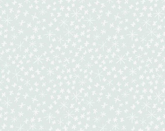 Nice Ice Baby-1/2 Yard Increments, Cut Continuously (C11604 - Mint Snowflakes) by Deena Rutter for Riley Blake Designs