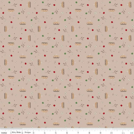 To Grandmother's House-1/2 Yard Increments, Cut Continuously (C14373 Grandma's Apple Pie Harvest) by Jennifer Long for Riley Blake Designs