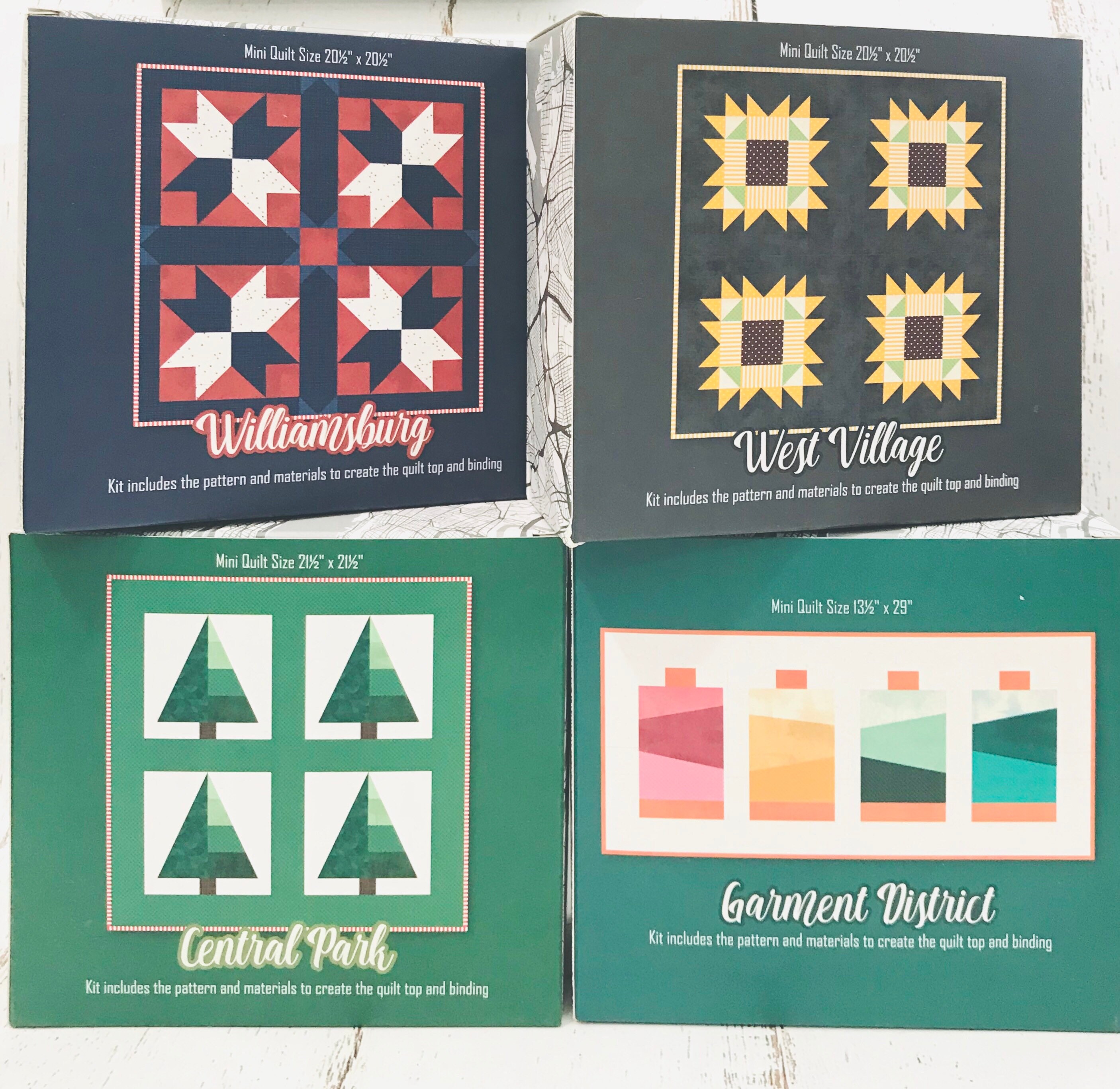 Boxed Mini Quilt Kits (4 Design Options) by Christopher Thompson for