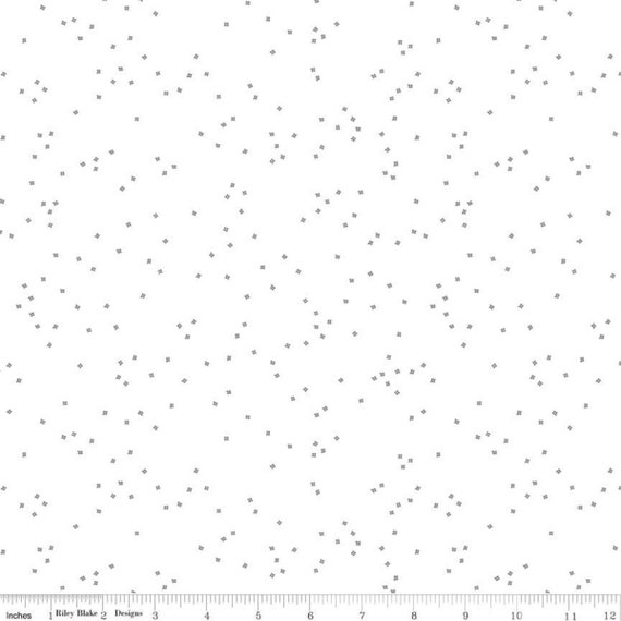 Blossom- 1/2 Yard Increments, Cut Continuously (C730 Gray) by Christopher Thompson for Riley Blake Designs