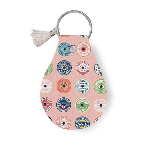 Leather Circle Key Chain Sew Much Fun (STLR-37641)