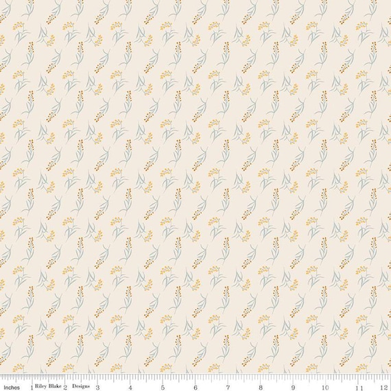 The Old Garden-1/2 Yard Increments, Cut Continuously (C14235 Valley Cream) by Danelys Sidron for Riley Blake Designs