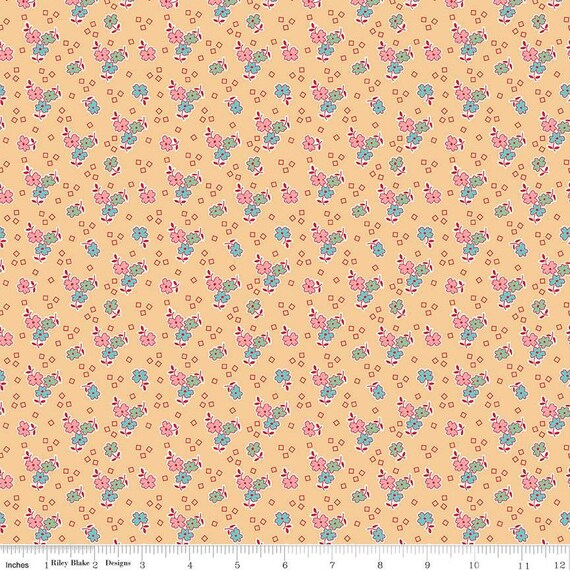 Bee Vintage -1/2 Yard Increments, Cut Continuously (C13089 Lizzie Beehive) by Lori Holt for Riley Blake Designs