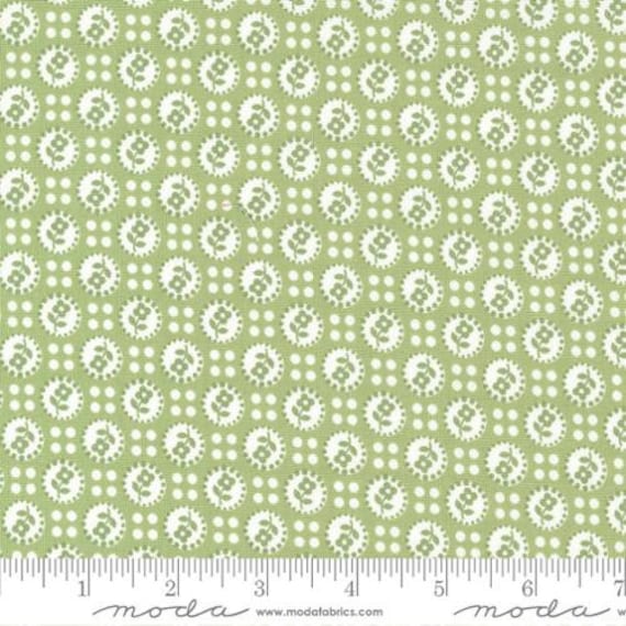 Lighthearted-1/2 Yard Increments, Cut Continuously (55292-19 Sweet Green) by Camille Roskelley for Moda