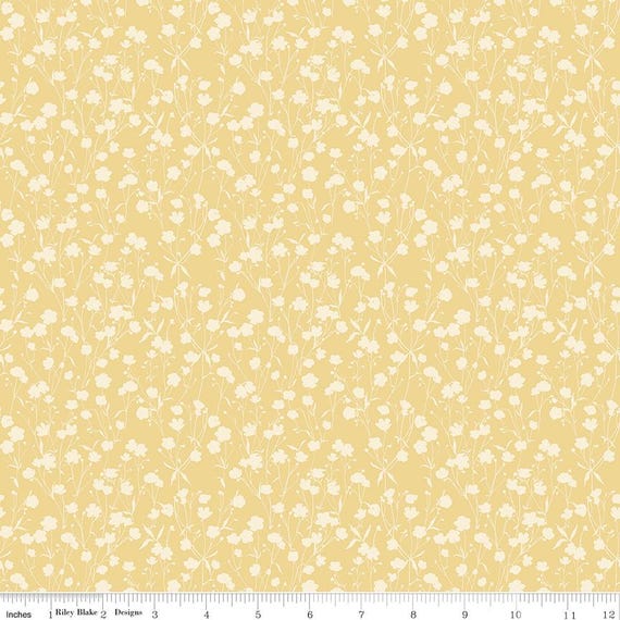 Love Me More - 1/2 Yard Increments, Cut Continuously (C15635 Tonal Yellow) by Lisa Audit for Riley Blake Designs