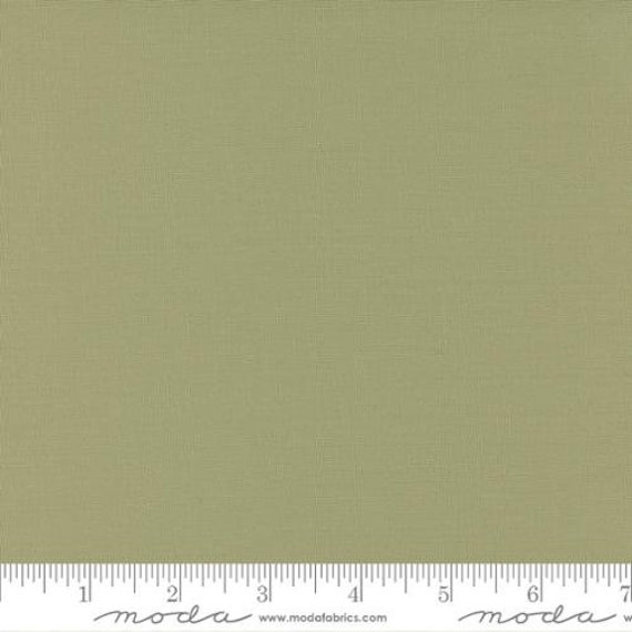 Bella Solids -1/2 Yard Increments, Cut Continuously- 9900-35 Sage- Moda