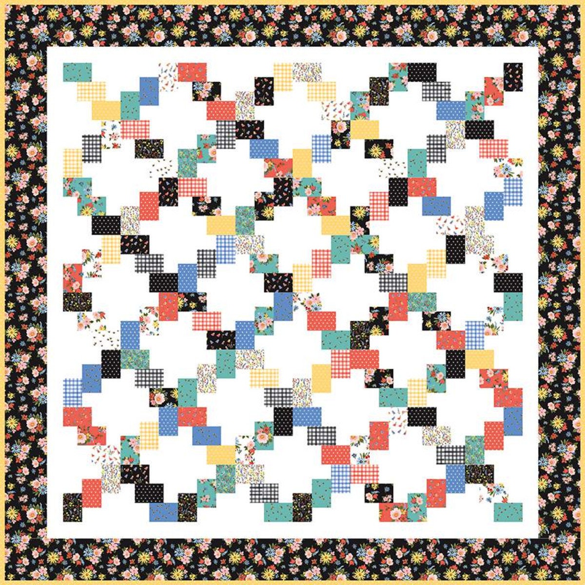 Layer Cake Lattice Quilt Paper Pattern by Primrose Cottage Quilts