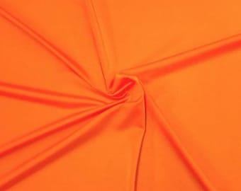 Warp Knit Nylon Spandex Fabric - 1/2 Yard Increments, Cut Continuously (Orange #08) Dancewear, Apparel, Swimwear, Costumes