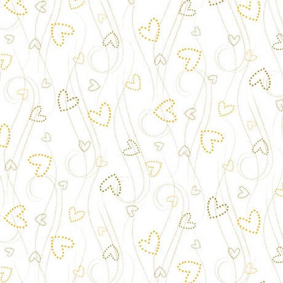 Darling Duckies - 1/2 Yard Increments, Cut Continuously (29715-Z Heart Scroll) by Turnowsky for QT Fabrics