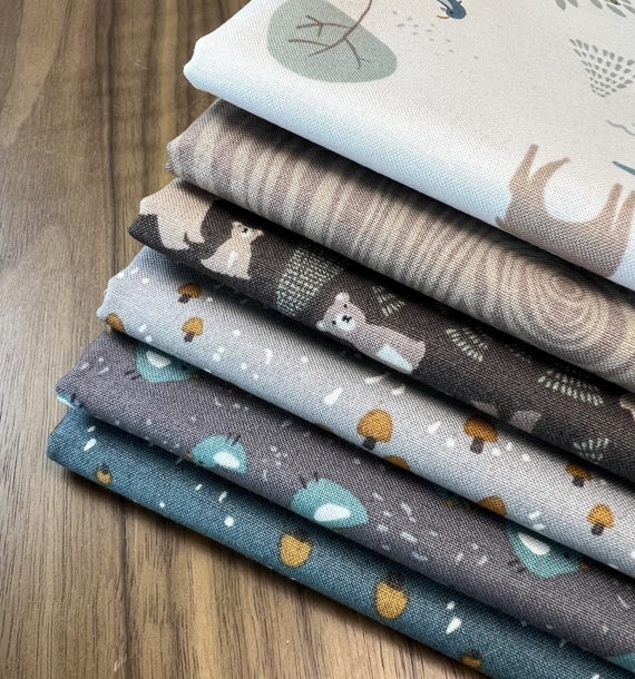 Elmer and Eloise-Half Yard Bundle (6 Curated Fabrics) by Deena Rutter for Riley Blake Designs