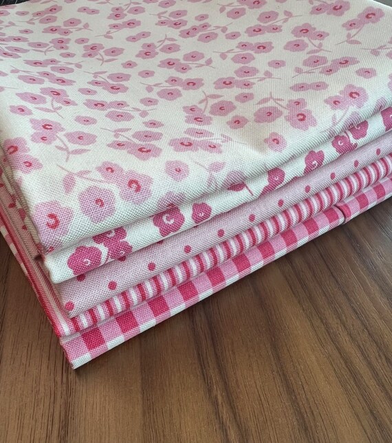 Picnic Florals-Half Yard Bundle (5 Pink/Carnation Fabrics) by My Mind's Eye for Riley Blake Designs