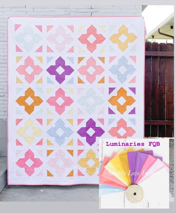 Luminaries Confetti Cotton Fat Quarter Bundle (12 Fabrics) Pattern by Cotton and Joy Fabric Riley Blake Designs