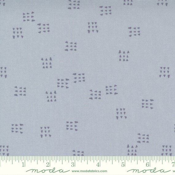 Celestial- 1/2 Yard Increments, Cut Continuously (1761-19 Nine Blender Triangle - Stardust) by Zen Chic For Moda