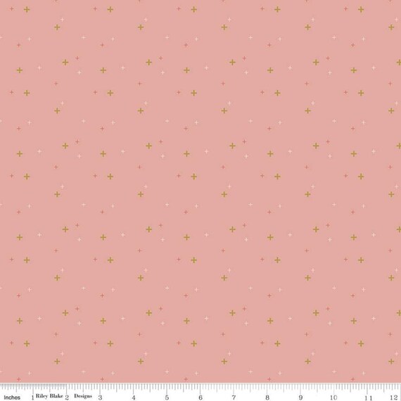 Sparkler- 1/2 Yard Increments, Cut continuously (SC650 Apricot) by Melissa Mortenson for Riley Blake Designs