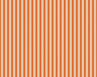 Sophisticated Halloween-1/2 Yard Increments, Cut Continuously (C14624 Ticking Orange) by My Minds Eye for Riley Blake Designs