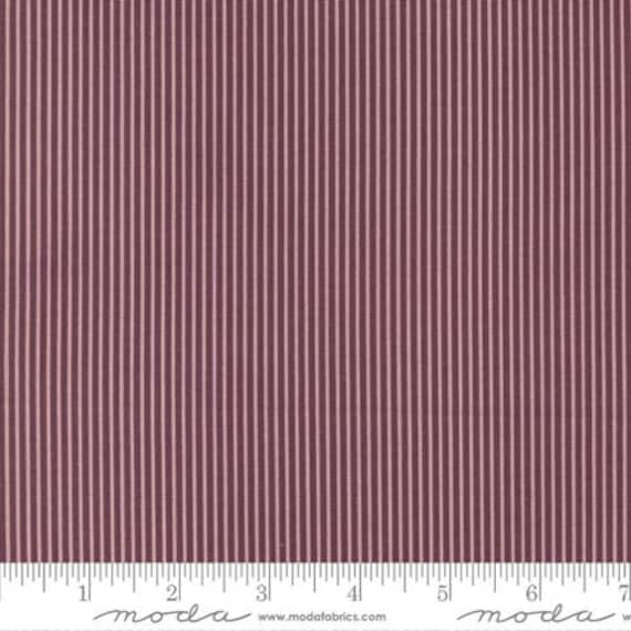 Sunnyside-1/2 Yard Increments, Cut Continuously (55287-21 Stripes Mulberry) by Camille Roskelley for Moda