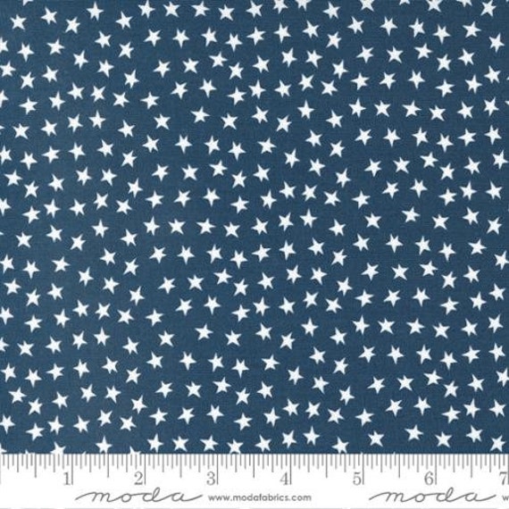 Hello Holidays - 1/2 Yard Increments, Cut Continuously (35376-15 Stars Night Sky) by Abi Hall for Moda