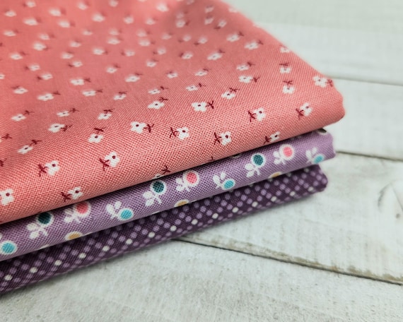 Bee Dots - Half Yard Bundle (3 Curated Fabrics) by Lori Holt for Riley Blake Designs