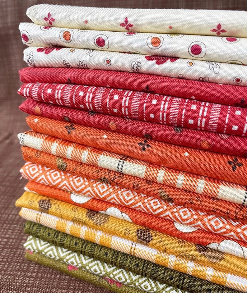 Folk Blooms Quilt Kit With Pattern Finished Size 56.5 X 69 Etsy