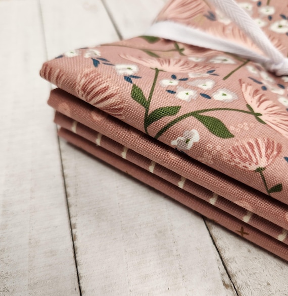 Blush 'n Butterscotch - Half Yard Bundle (4 Dusty Rose Fabrics) Simple Simon & Company for Riley Blake Designs