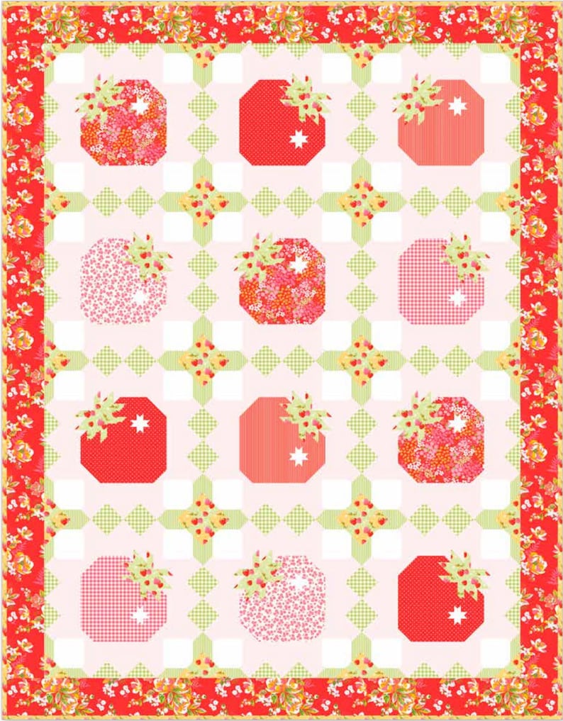 Picnic Florals-1/2 Yard Increments, Cut Continuously C14614 Gingham Red by My Mind's Eye for Riley Blake Designs image 2