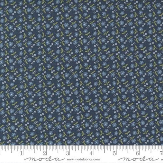 Sunnyside-1/4 Yard (55285-13 Gather Navy) by Camille Roskelley for Moda