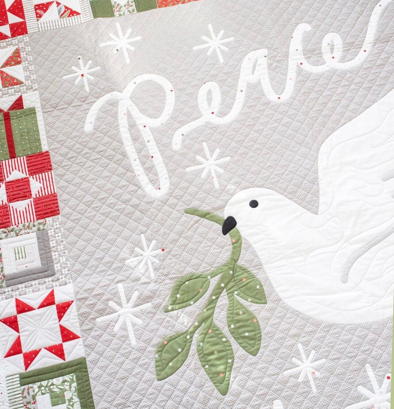 Peace on Earth Quilt PANEL (514911P 58x 69) with Option for Finishing