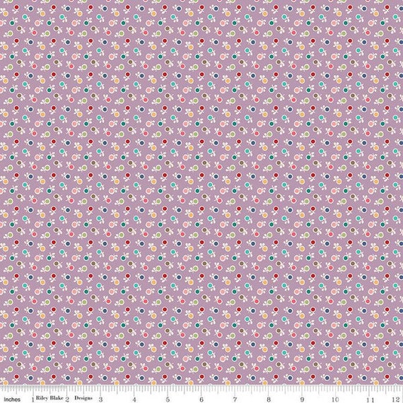Bee Dots -1/2 Yard Increments, Cut Continuously (C14166 Kathy Taffy) by Lori Holt for Riley Blake Designs