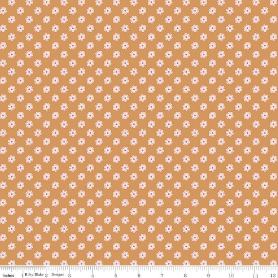 Bee Dots -1/2 Yard Increments, Cut Continuously (C14165 Verona Cider) by Lori Holt for Riley Blake Designs