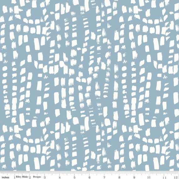 Blue Escape Coastal - 1/2 Yard Increments, Cut Continuously (C14514 Texture Blue) by Lisa Audit for Riley Blake Designs