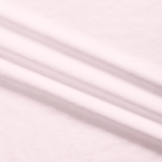 Silky Minky Solid 60"- 1/2 Yard Increments, Cut Continuously (7580-Ltpk Light Pink) by QT Fabrics