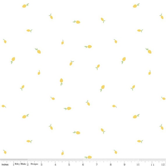 Hush Hush 3- 1/2 Yard Increments, Cut Continuously (C14064 Lemon Zest) by Fran Gulick for Riley Blake Designs