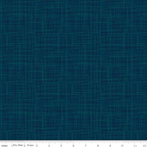 Grasscloth Cottons-1/2 Yard Increments, Cut Continuously (C780 Warm Navy) by Heather Peterson for Riley Blake Designs