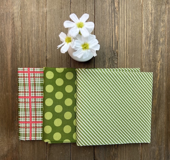 Favorite Things-Half Yard Bundle (3 Evergreen Fabrics) by Sherri and Chelsi for Moda