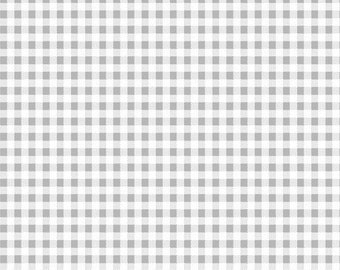 Dots and Stripes - 1/2 Yard Increments, Cut Continuously (28895-K Mini Gingham Grey) by QT Fabrics
