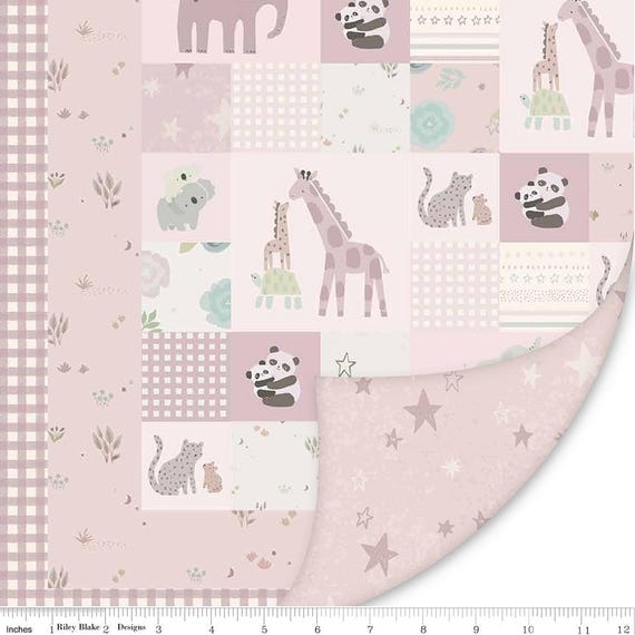 Double Lush Velvet Panel (LV16567 Safari Stargazing Blue) by Riley Blake Designers